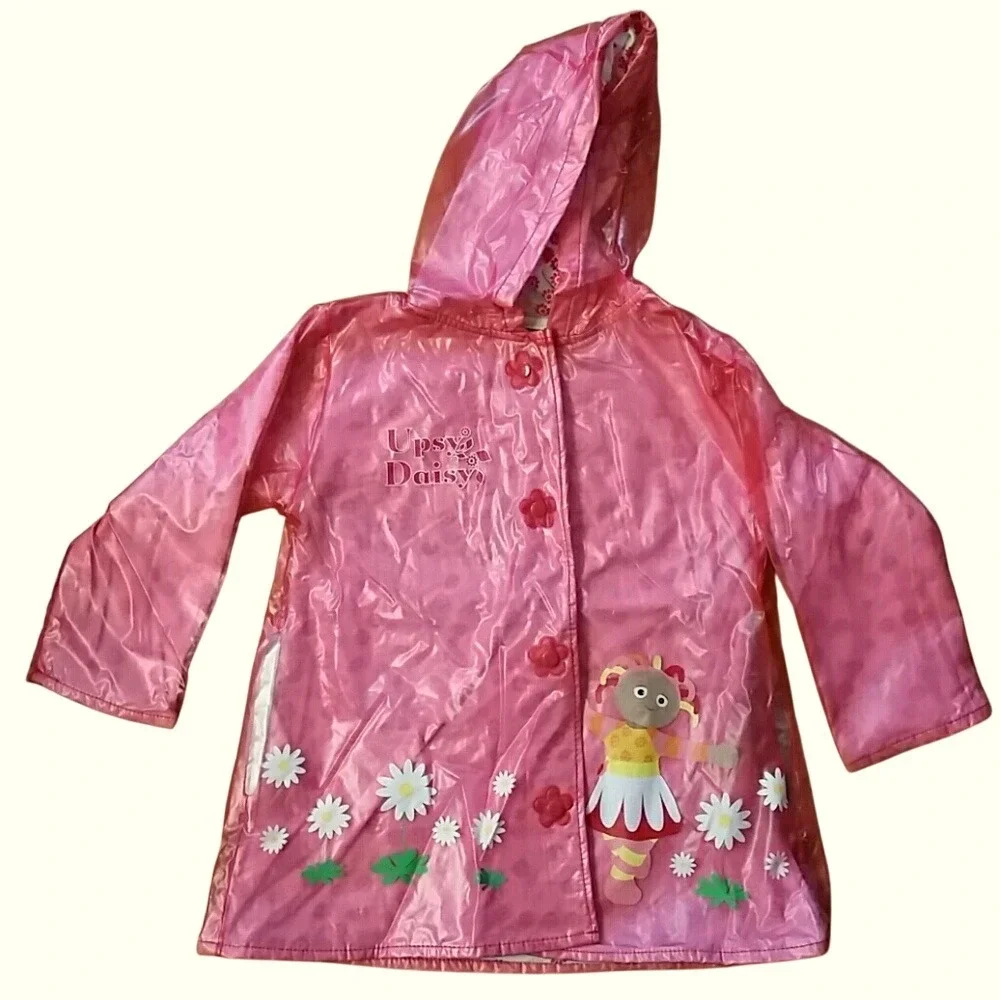 Upsy Daisy In the Night‎ Garden Girls Pink Raincoat Size 3-4